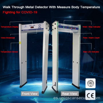 Sensor de temperatura infrarrojo del cuerpo humano que mide la temperatura